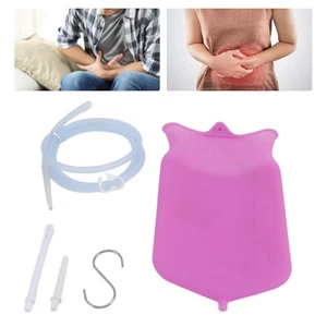 Portable 2L Purple Silicone Enema Kit for Effective Colon Detox - Picture 1 of 11