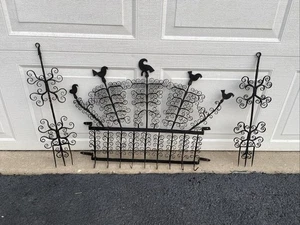 Early to Mid 18th Century hand forged wrought iron utensil holder rack heavy - Picture 1 of 20