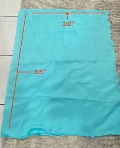 Light Blue satin fabric 35" X 28" for Crafting and Swewing Joaans - Picture 1 of 4