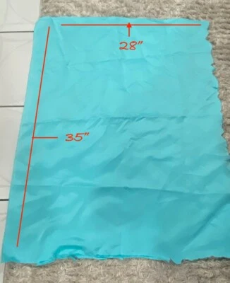 Light Blue satin fabric 35" X 28" for Crafting and Swewing Joaans - Image 1 of 4