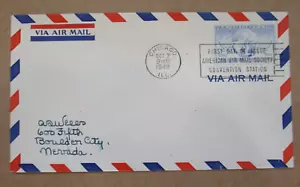 AIR MAIL CACHET 1949 "FIRST DAY COVER SOCIETY CONVENTION STATION CHICAGO See Pic - Picture 1 of 2