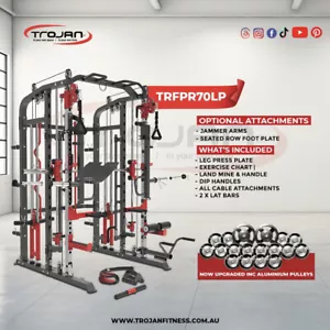 Trojan Leg Press Multi Functional Training Smith Machine Power Rack - Picture 1 of 14