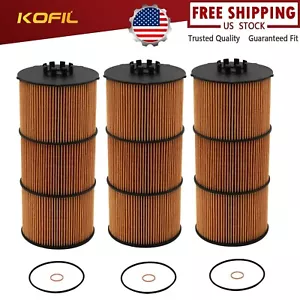 LF17511 Oil Filter For Freightliner DD13 DD15 DD16 Cascadia 3PCS - Picture 1 of 7
