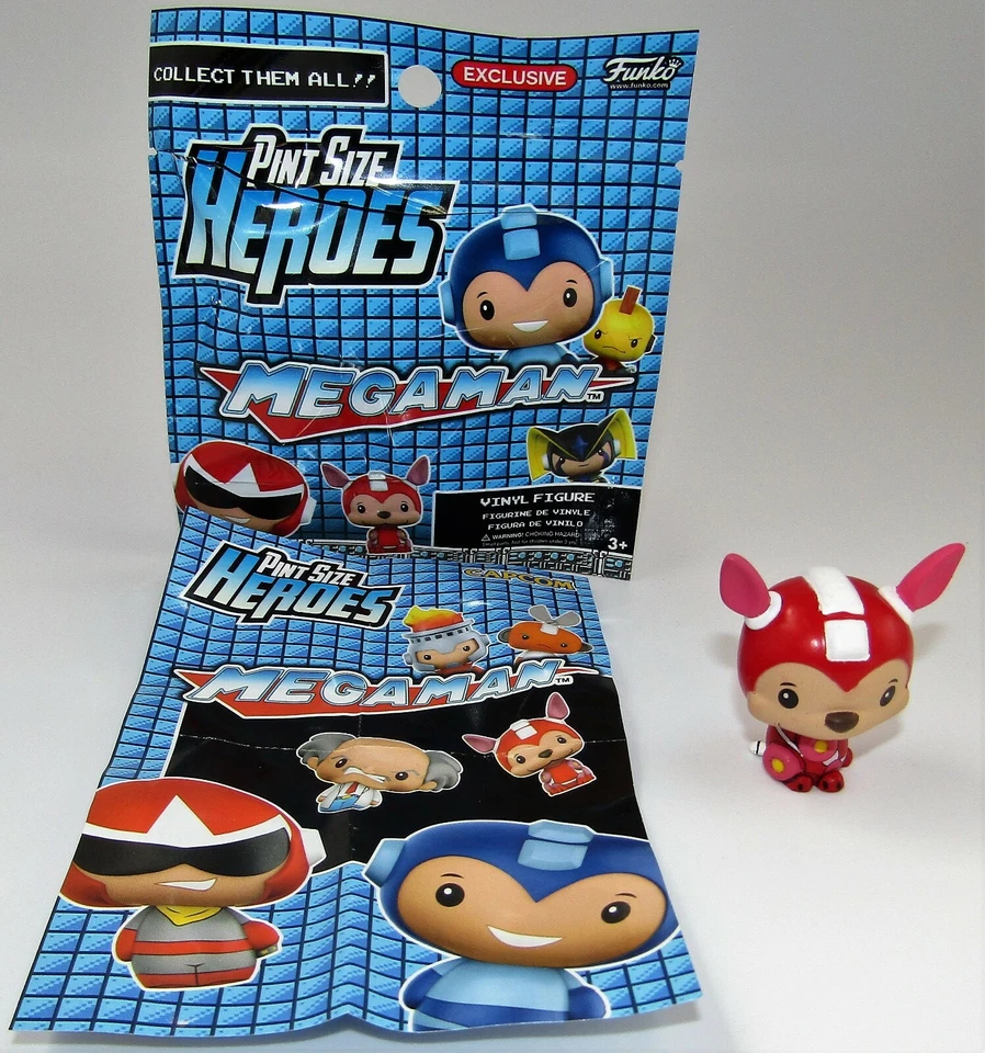 FUNKO PINT SIZE HEROES CAPCOM MEGA MAN FIGURA DE VINIL SINGLE RUSH 1/12 - Imagem 1 de 1