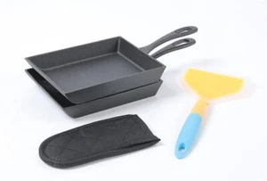 HAWOK Japanese Omelette Pan Cast Iron Rectangle Egg Pan tomagoyaki pan rolled... - Picture 1 of 9
