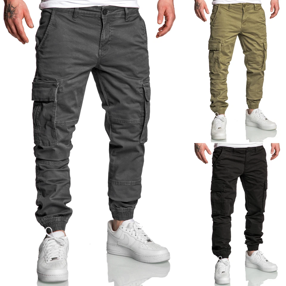 Pantalone jeans uomo jogger cargo chino 7020 - Immagine 1 di 1