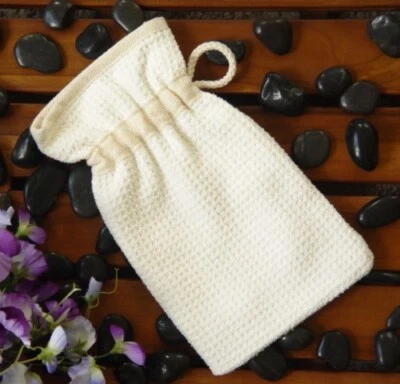 ENCHANTED WATERS Exfoliating Bath Mitt Glove - Anti-Aging Micro Dermabrasion and Exfoliation Mitt
