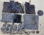 Lot of Vintage 1920's Lead Molds Parts and Other Lead