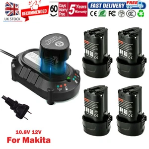 Makita BL1013 BL1014 10.8 V Li-Ion 1.3Ah Battery Charger Set 194550-6 194551-4 - Picture 1 of 22