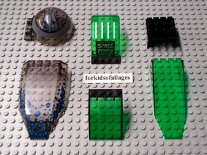 Lego Windscreen Cockpit Canopy Windshield - Space Vehicle Parts - Trans Green + - Picture 1 of 4