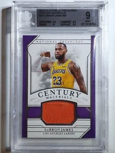 2018 National Treasures Lebron James #PATCH /99 Jersey - BGS 9 (POP 1) - Picture 1 of 3