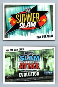 Summer Slam - WWE Slam Attax Evolution 2009 Topps TCG Card - Picture 1 of 1
