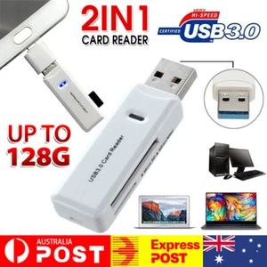 USB 3.0 SD SDHC SDXC Micro SD Micro SDXC TF T-Flash Memory Card Reader - Picture 1 of 10