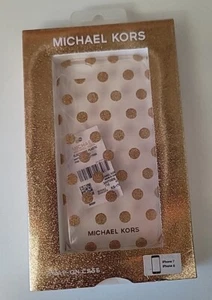 Michael Kors Iphone 7 Iphone 8 Snap-on Case Gold Polka-dot - Picture 1 of 3