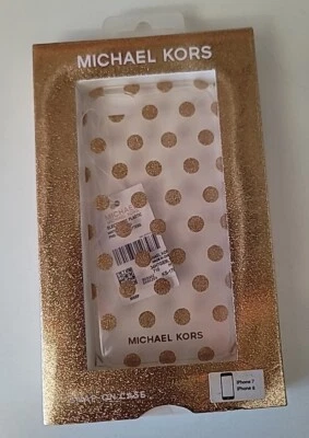 Funda a Presión Michael Kors iPhone 7 iPhone 8 Lunares Dorados  Foto 1 de 3