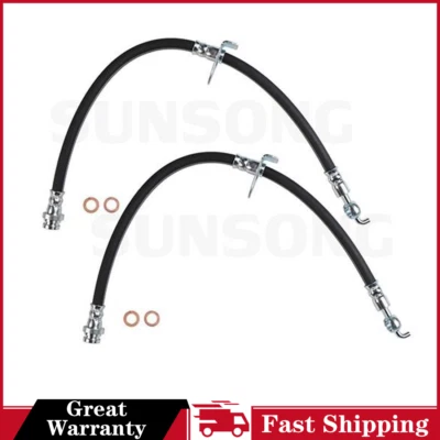 适用于福特 Edge 2007 2008 2009 2010 2011 2012 2013 2014 2015 年 2x 前刹车软管 — 第 1/4 张图片