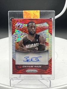 2014-15 Panini Prizm, Dwayne wade, red prizm parallel auto /149 - Picture 1 of 2