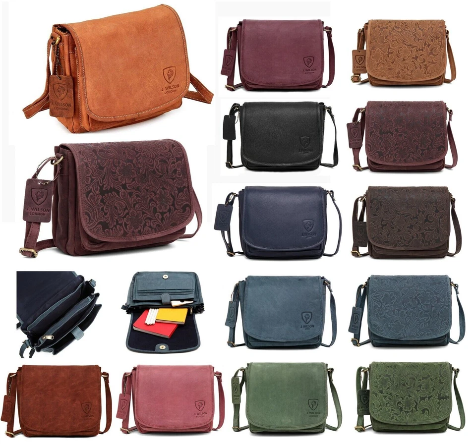 J WILSON LONDON Leather Crossover Satchel Handmade Designer J Wilson Bag Festival Travel Gypsy