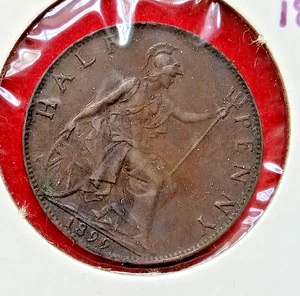 Großbritannien 1899 1/2 Penny schöne zirkulierte Erhaltung eine SCHÖNHEIT - Bild 1 von 2