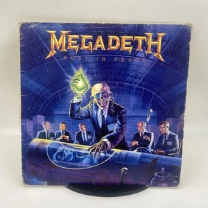 MEGADETH RUST IN PEACE UK PRESSING VINYL LP 1990 EST 2132 G+/G+ - Picture 1 of 14