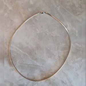 Vintage wendbare flache Gliederkette Silber bis Goldfarben Halskette - Bild 1 von 5