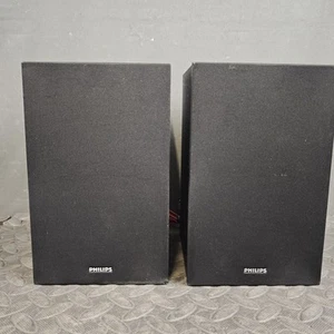 Philips M4205 Bookshelf Speakers TAM4205/12 2.0 Channel 6 Ohms Black - Picture 1 of 8