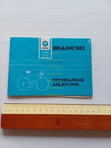 BIANCHI biciclette corsa-turismo anni 70 manuale uso originale testo TEDESCO - Picture 1 of 8