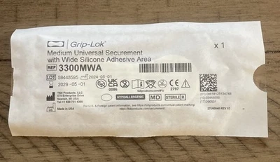 Lot Of 10 Grip-Lok Medium Universal Securement Device 3300MWA- No Box EXP 2029 - Image 1 of 3