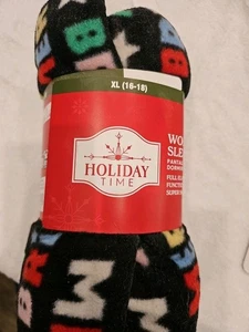 Womens Holiday Time Pajamas Lounge Pants Size XL (16-18) Merry & Bright Pockets - Picture 1 of 12