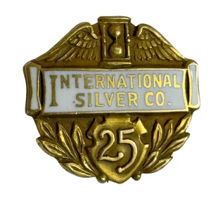 Vintage International Silver Co. 25 Jahre Service Award Pin 10K Gold - Bild 1 von 13