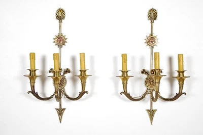 一对帝国风格壁灯 — 第 1/4 张图片