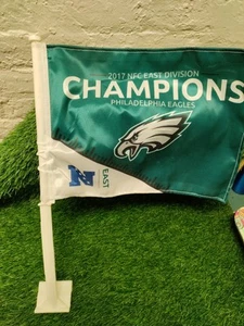 Philadelphia Eagles NFL Car Automotive Flag Double Sided By Rico Industries - Picture 1 of 6