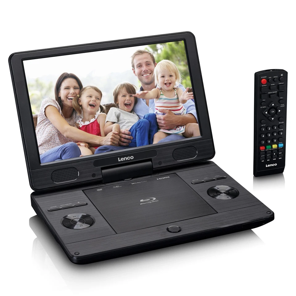 Lenco BRP-1150BK - Tragbarer 11,5" Blu-ray - DVD-Player mit USB und SD, schwarz - Bild 1 von 3