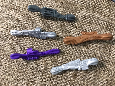 Vintage Galoob Dragon Flyz Gun Lot Blaster Weapon Accessory Purple Gray Silver Cover