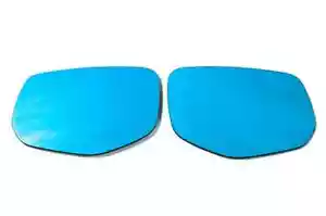 OLM Wide Angle Convex Mirrors w Turn Signals Defrosters (Blue) For Subaru WRX - Bild 1 von 6