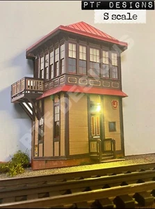 S Scale “ Strasburg J Tower “ Trackside Building Flats w/LED - Switch Signal - Picture 1 of 5