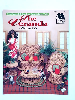 Annie’s Fashion Doll Home Decor Crochet Pattern - The Veranda Volume IV - Image 1 of 3