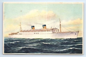 SS HOMERIC Unterwegs Heimatlinien ehemalige SS MARIPOSA Schiffe Postkarte um 1960 - Bild 1 von 2