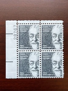 US #1295 Plate Block of 4 John Moore Mint NH - Picture 1 of 2