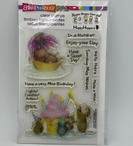 Stampendous Haus Maus Designs Mäuse Wünsche Clear Stamps Set NEU Geburtstag - Bild 1 von 6