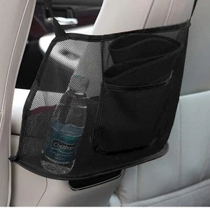 Car Net Pocket Handbag Holder Organizer Storage Mesh Bag Between Seats Universal - Bild 1 von 10