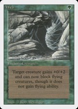Web Revised NM Green Rare MAGIC THE GATHERING MTG CARD ABUGames