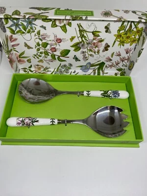 Portmeirion Jardín Botánico Juego de Servidor de Ensaladas Tenedor y Cuchara Caja Foto 1 de 4