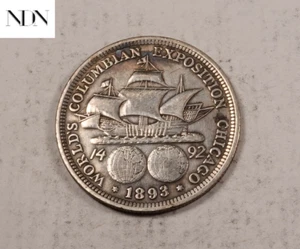 Medio dólar exposición colombiana 1893 - 90 % plata - #H803 - Imagen 1 de 3
