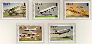 Jersey 1987 Aviation History (3rd series) SG 409-413 MNH - Picture 1 of 1
