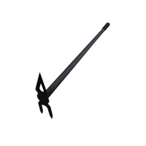 DeWit Long Handle Cultivator Hoe w/ Diamond Shaped Ergonomic Coated Blade Steel - Picture 1 of 5
