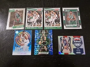 JAYSON TATUM 2017-18 RC ROOKIE LOT + THREADS PRESTIGE MYSTIQUE MOSAIC PRIZM - Picture 1 of 5