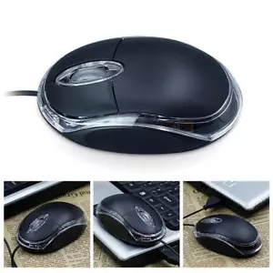 USB Optical Wired Mouse For Computer Pc Laptop Scroll For Laptop Desktops New - Picture 1 of 12