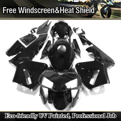 For Honda CBR600RR 2003-2004 Glossy Black Fairing Kit ABS Injection Bodywork Set - Image 1 of 4