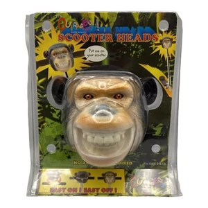 IT'S OUTRAGEOUS Scooter Heads Monkey Chimp Novelty Topper Head Vintage Toy - Picture 1 of 10